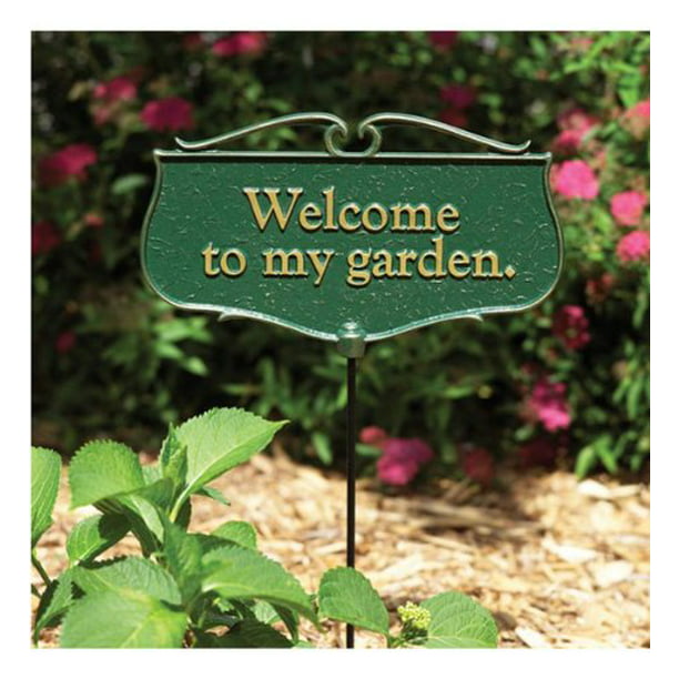 Welcome to My Garden Garden Poem Sign